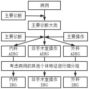 金豆公司字病例DRG分组详细图