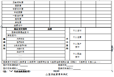 医保结算清单样式图3